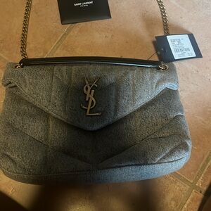 Brand New Ysl MNG Puffer S 7 Denim bag